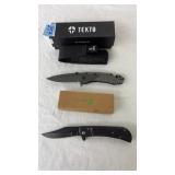 (2) TACTICAL FOLDING KNIVES: TEKTO & ELK RIDGE