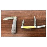 2 FOLDING KNIVES: SCHARADE