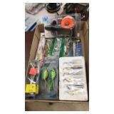 FLAT OF FISHING LURES