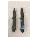 (2) FOLDING KNIVES: STEEL RIVER & HOFFMAN RICHTER
