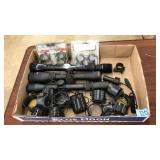 FLAT OF ASST. SCOPES, MOUNTS & LENS COVERS