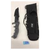 MTECH XTREME TACTICAL FIXED BLADE KNIFE W/SHEATH