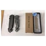 (2) TACTICAL FOLDING KNIVES: STEEL RIVER & MTECH