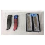 (2) MTECH TACTICAL FOLDING KNIVES, WE THE PEOPLE