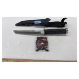 SAMURAI FIXED BLADE KNIFE W/SHEATH