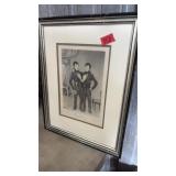 FRAMED CHANG & ENG BUNKER PRINT
