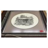 FRAMED 'PORCH SITTIN' PRING BY SUART EICHEL