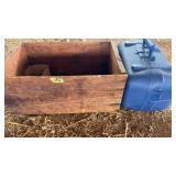 WOOD CRATE WITH CONTENTS