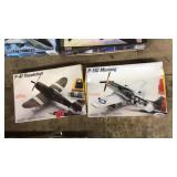P-47 THUNDERBOLT & P-51D MUSTANG MODEL KITS