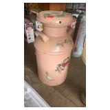 HAND PAINTED/STENCILED MILK CAN