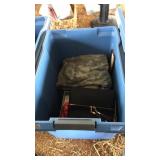 TOTE OF ASST. WOMENS CLOTHES, SHOES, MISC