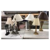 8 ASST TABLE LAMPS