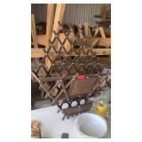 MID CENTURY WALL HANGING MAGAZINE RACK