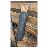 YARD STAKES WITH BLACK FENCING