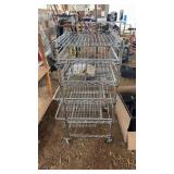 METAL ROLLING STORAGE, 4 DRAWER