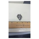 STERLING BUST PENDANT