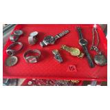 TRAY OF ASST WRIST WATCHES