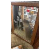 ETCHED WALL HANGING MIRROR