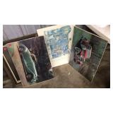 3 POSTER PRINTS: DUSENBURG, SUIZA, AIR/SPACE