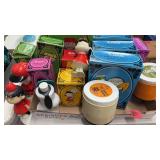 VNTG. AVON PEANUTS BATH CONTAINERS