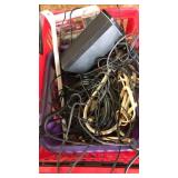 CRATE OF ASST. ELECTRONICS & WIRES