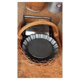 BASKET WITH ASST. HOUSEHOLD