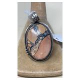 BUMBLE BEE JASPER & SILVER PENDANT