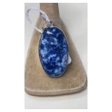 LAPIS & SILVER PENDANT