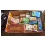 LARGE BOX OF AVON PERFUMES, ETC