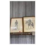 PAIR OF WESTERN ARTWORK: JOE GRANDEE 1966