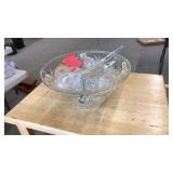 ANCHOR HOCKING GLASS PUNCH BOWL SET