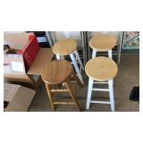 4 ASST BAR STOOLS