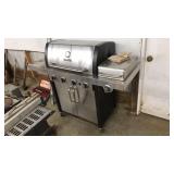 CHAR BROIL STAINLESS GRILL W/ SIDE BURNER