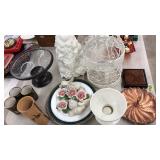 LOT OF ASST HOUSEHOLD DECOR & BIRD CAGE