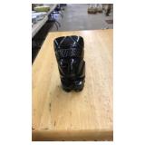 MAYAN AZTEC CARVED OBSIDIAN LAVA STONE STATUE