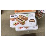 2 SETS OF 2 BAMBOO DISPENSER SETS