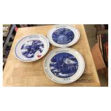 CHRISTMAS 1978, 1979, 1981 PLATES