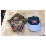 VINTAGE BASEBALL CATCHERS MASK & BALL CAP