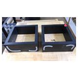 2 WALL HANGING CUBE DISPLAY SHELVES