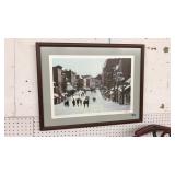 FRAMED WINTER IN GEORGETOWN BY FRED MARON