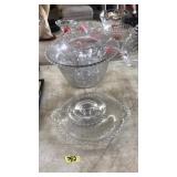 COLL OF CANDLEWICK, PUNCH BOWL SET & ETC