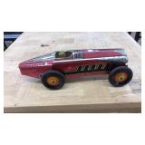 VTG 1930S MARX WIND UP TIN TOY BOAT TRAILER RACER