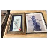2 PC ASST VINTAGE ART