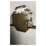 ORNATE ETCHED WALL MIRROR