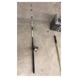 PENN REEL MOUNTED ON SHAKESPEARE STURDY STICK