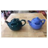 2 HALL CHINA TEA POTS