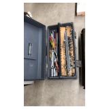 TOOL BOX OF SOCKETS, WRENCHES & ETC