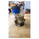 IMPERIAL GLASS SLAG GLASS SWAN JAR