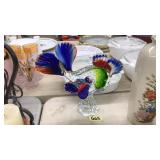BLOWN GLASS FISH FIGURINE