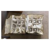 SILVER RIMMED STEMWARE SET